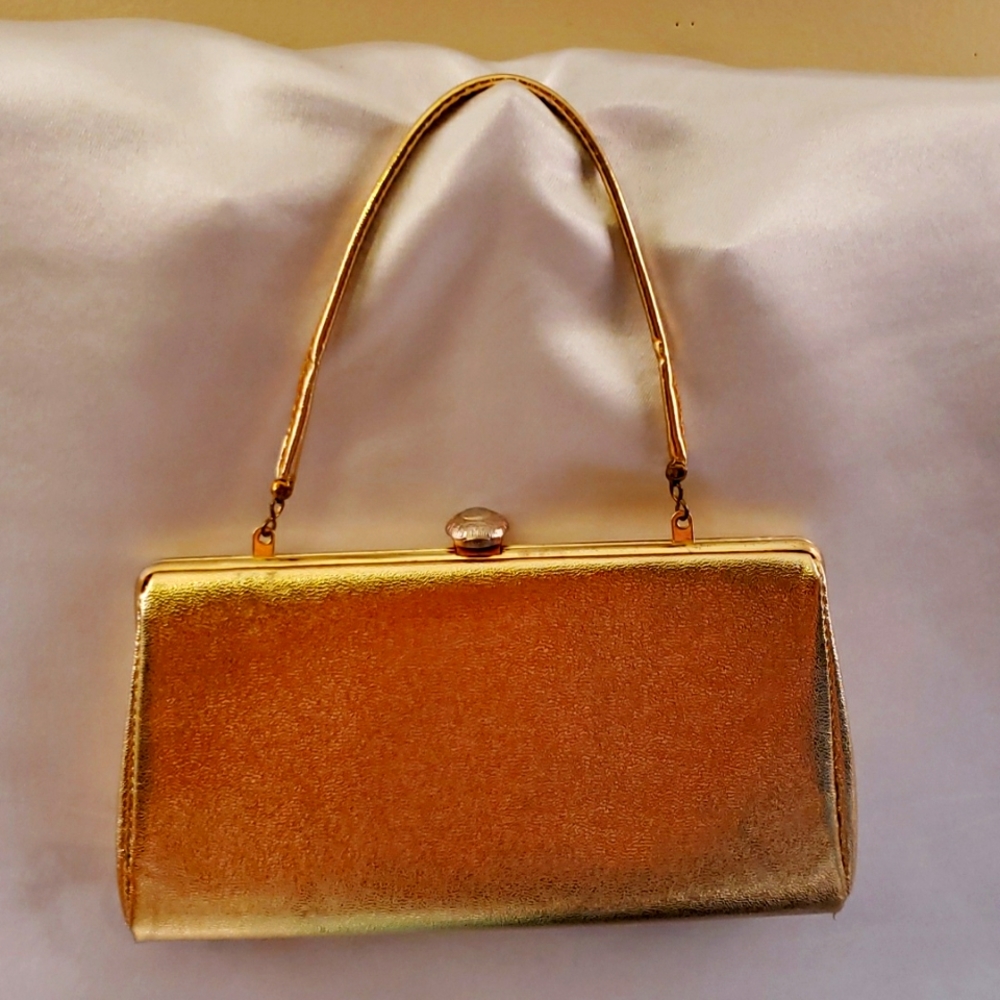 Vintage 50s Gold Handbag
